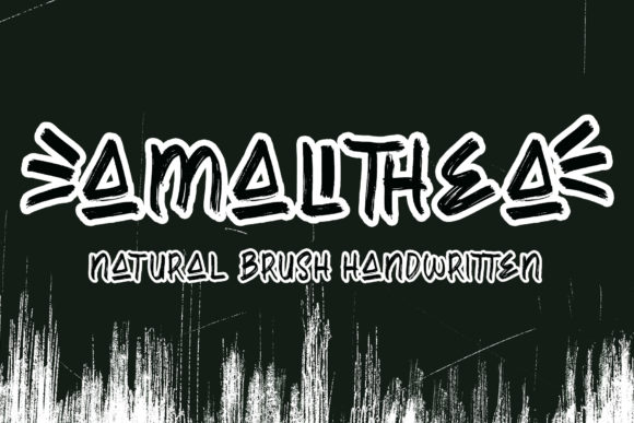 Amallthea: A Natural Dry Brush Font for Real Branding Projects