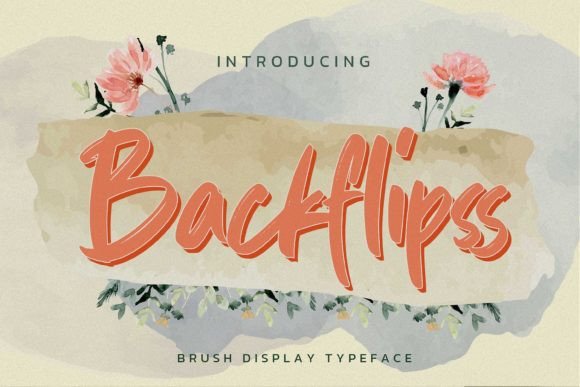 Backflipss: A Handwritten Font for Social Media and Brand Campaigns
