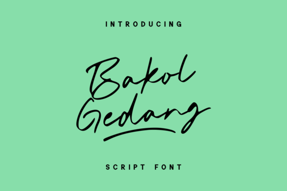 Bakol Gedang: A Quirky Handwritten Font for Campaigns That Stand Out