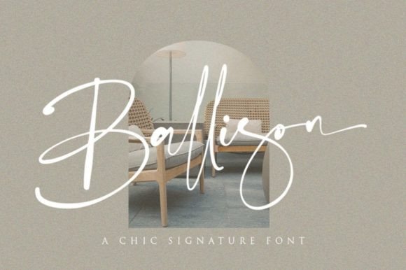 Ballison: A Chic Handwritten Font for Modern Web Design Projects