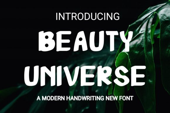 Beauty Universe: A Modern Handwritten Font for Branding and Business Design