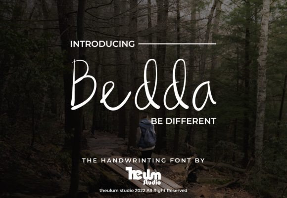 Bedda Font: A Sweet Handwritten Typeface for Creative Designs
