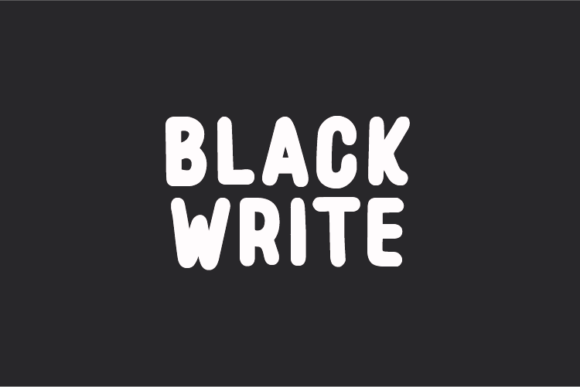 Black Write: A Natural Handwritten Font for Authentic Branding Projects