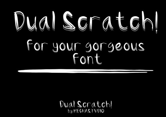 Dual Scratch Font: A Modern Handwritten Typeface for Business Branding