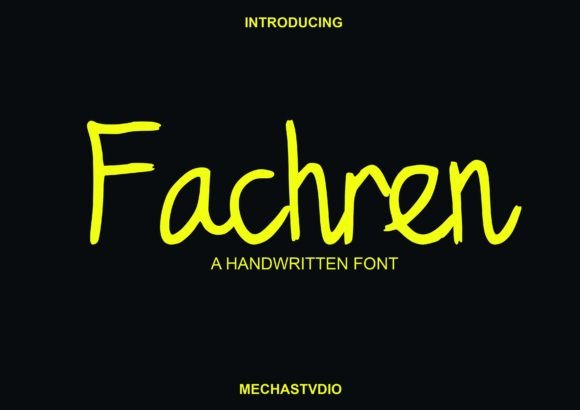 Fachren: A Light Handwritten Font for Editorial Charm and Digital Clarity