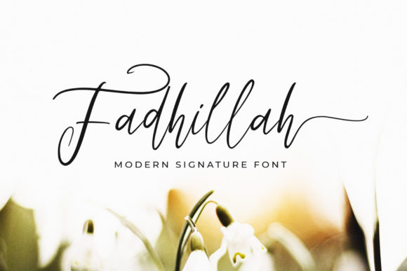 Fadhillah Signature: A Handwritten Font for Elegant Web Design