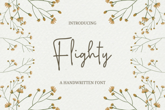 Flighty: A Monoline Handwritten Font for Modern Web Design