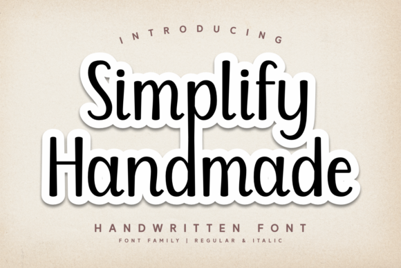 How Simplify Handmade Font Transformed My Small Business Branding