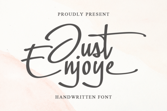 Just Enjoye: A Handwritten Font for Business Branding and Marketing