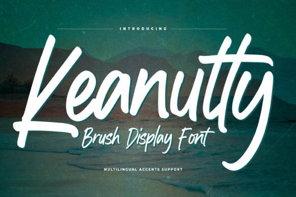 Keanutty: A Brush Handwritten Font for Campaign-Ready Design
