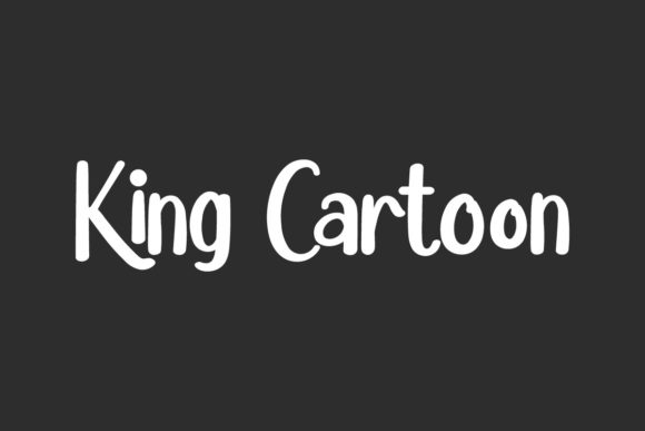 King Cartoon: A Funny Cartoon Brush Handwriting Font for Bold Marketing Designs