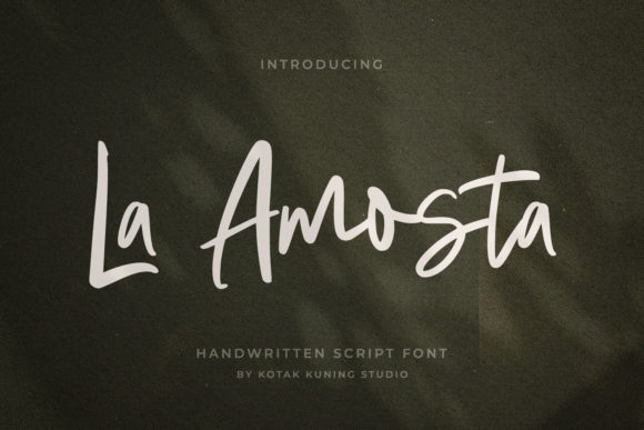 La Amosta: A Stylish Handwritten Font for Modern Marketing Campaigns