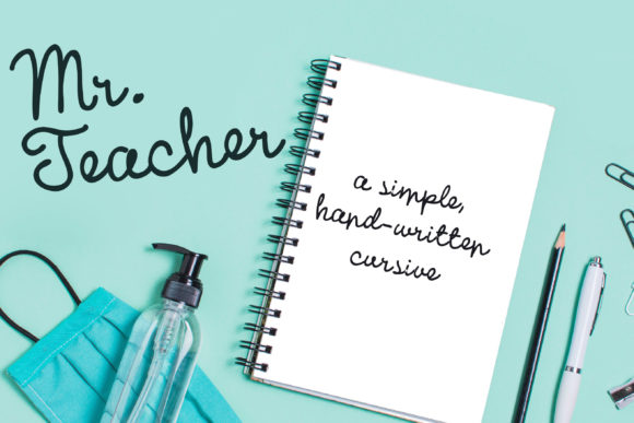 Mr. Teacher: A Clean Handwritten Font for Modern Web Design