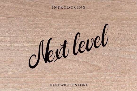 Next Level: A Modern Handwritten Font for Stylish Branding Projects