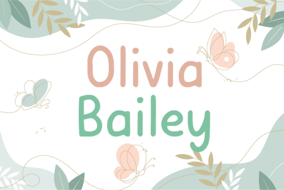 Olivia Bailey: A Natural Handwritten Font for Handmade Business Branding