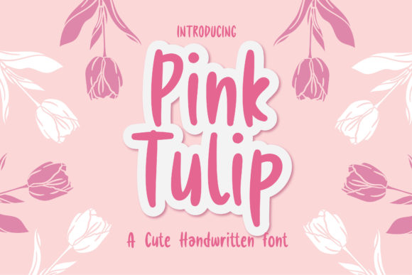 Pink Tulip: A Cute Handwritten Font for Versatile Branding Projects