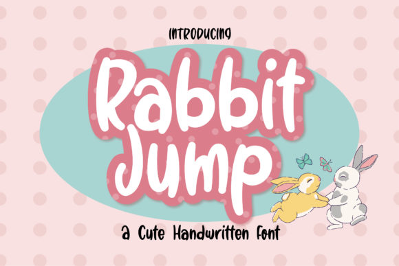 Rabbit Jump: A Charming Handwritten Font for Creative Editorial Design