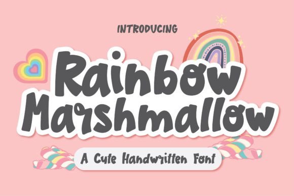 Rainbow Marshmallow: A Cute Handwritten Font for Digital Branding