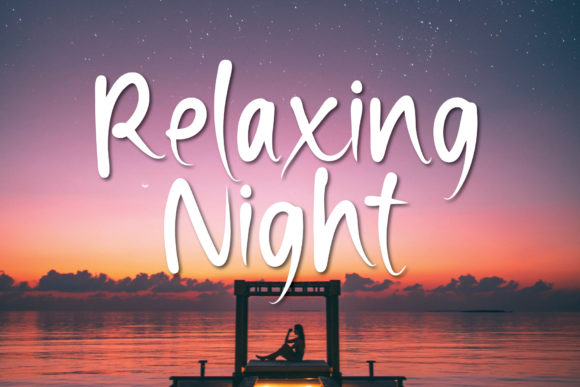 Relaxing Night: A Handwritten Font for Crafters and Makers