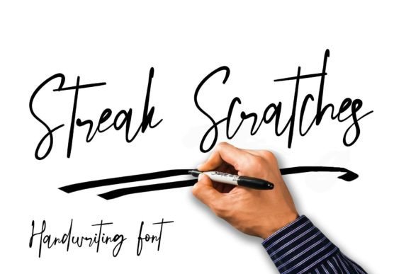 Streak Scratches: A Quirky Handwritten Font for Campaigns That Stand Out