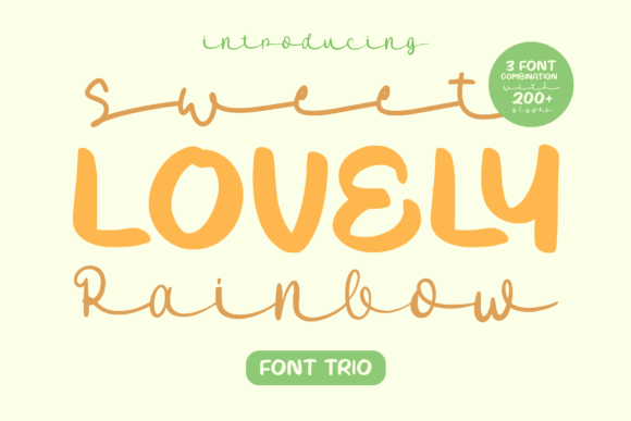 Sweet Lovely Rainbow: A Cute Handwritten Font for Editorial Charm
