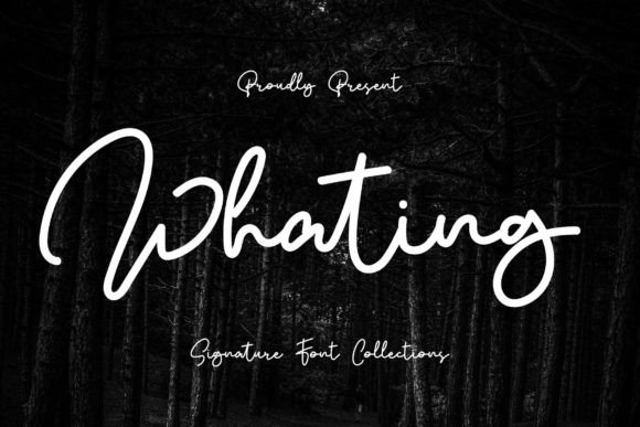 Whating: A Luxurious Handwritten Font for Crafters and Makers